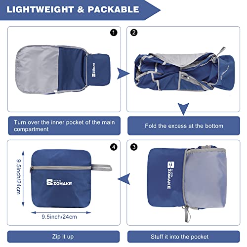 Faltbarer Rucksack ZOMAKE 40L Leicht, Wasserdicht, Vielseitig