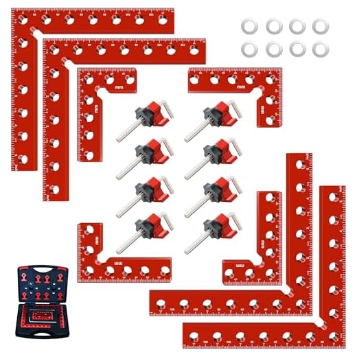 8Pcs Corner Clamps for Woodworking (4x5.5"& 4x3.14") With Box.