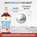 SILVER GRADE Wound Spray for Chicken from Birds & Chicken Antibiotics Alternative to Help with Pecking Sores, Bumblefoot, Cuts – Poultry Spray with Silver – GMOs Free – 4-Oz Bottle