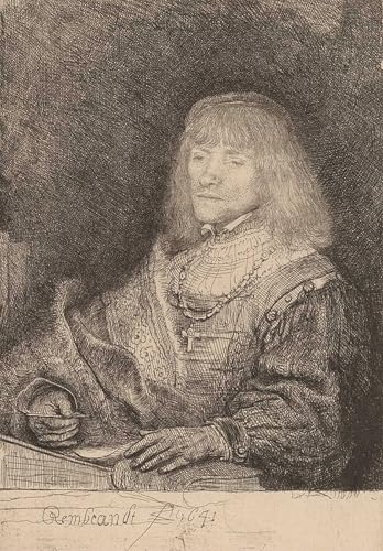 Lienzo de Rembrandt Van Rijn para un salón elegante y zonas de lectura inspiradoras 60x90cm