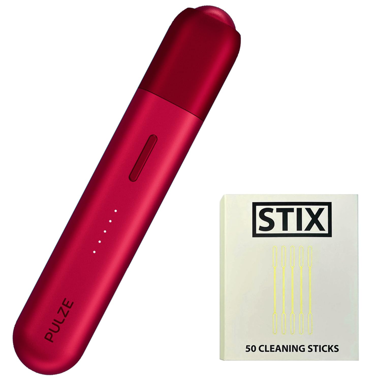 PULZE 3.0 Tabakerhitzer + 50 STIX Reinigungsstäbchen - Red