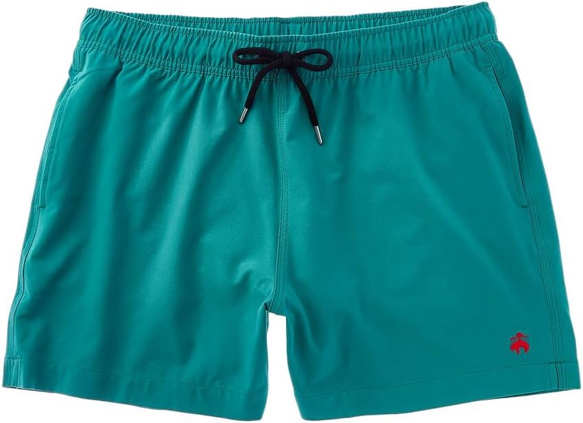 Brooks Brothers Mens 5" Inseam Embroidered Montauk Swim Trunks,