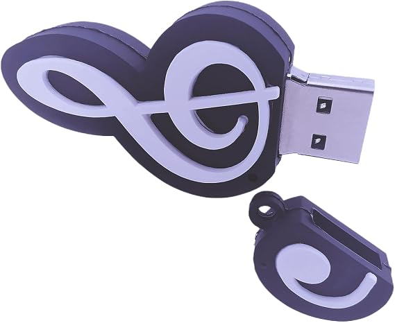 128GB Cartoon Lovely Music Note USB Falsh Drive Memory Stick