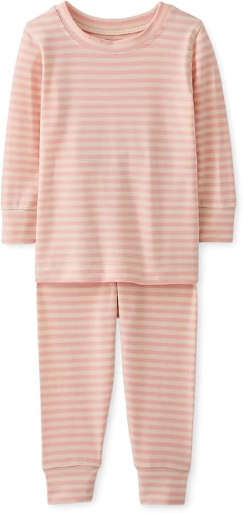 Hanna Andersson Unisex Kids Striped Long John Pajama Set in HannasoftTM Infant/Toddler/Little Kid/Big Kid