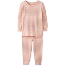 Hanna Andersson Unisex Kids Striped Long John Pajama Set in HannasoftTM Infant/Toddler/Little Kid/Big Kid