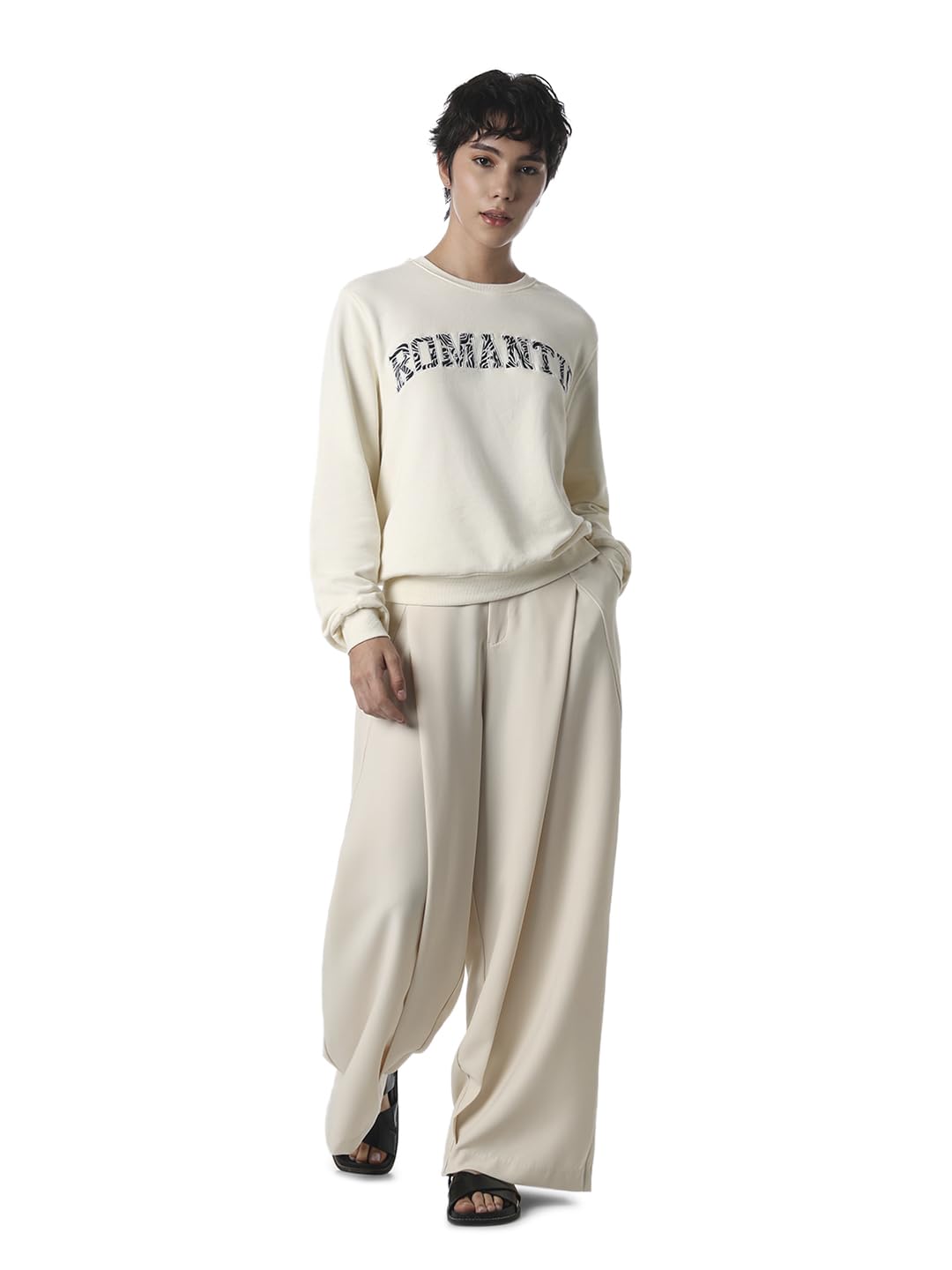 Women Typography Embroidered Pullover Sweatshirt-image-20