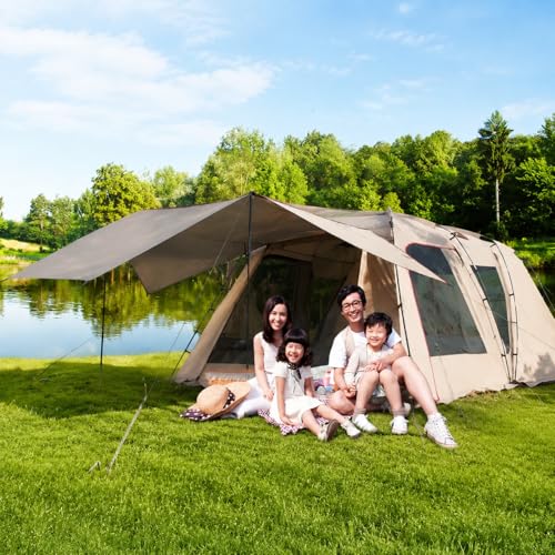 Carpa Doble Capa Domo para 6 Personas, Portátil y Resistente miniatura 6