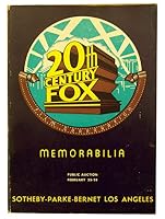 Movie Memorabilia - Public Auction, February 25-28, 1971 - Property Of Twentieth Century-fox Film Corporation... B001REVDOK Book Cover