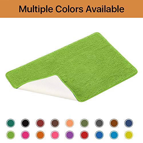 Ben&Jonah 3 Pieces Bathroom Rug Set, Soft Cozy Touch Absorbent Material, Non-Slip Bottom Washroom Rug Set In Neon Green #TOP4