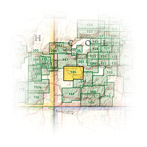 image for Uncompahgre Plateau South Map [Uncompahgre National Forest] (National 