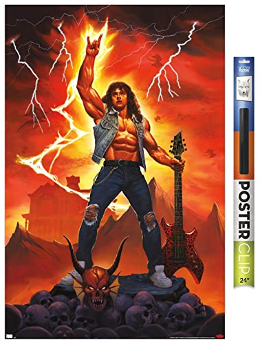 Trends International Netflix Stranger Things: Season 4 - Rock On Wall Poster, 22.375" x 34", Premium Poster & Clip Bundle