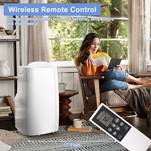 Image of Antarctic Star 14000 BTU Portable Air Conditioner, Built-in Dehumidifier, Fan Mode, Cools 330sq. ft, 24 Hour Timer, Quiet Operation, Includes Window Mount Kit and Remote Control, Air Cooling Units