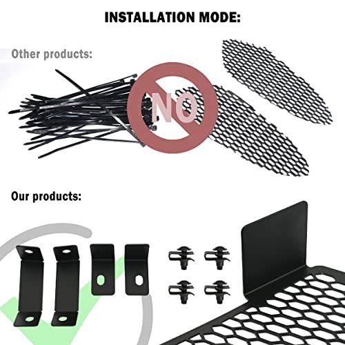 Billfaro 2Pcs Side Intake Grill Guards, Drivers & Passengers Side Mesh Radiators Grille Insert Oem Style Body Inlets Cover For Corvette C8 Models C8.R 2020-2023 #TOP2