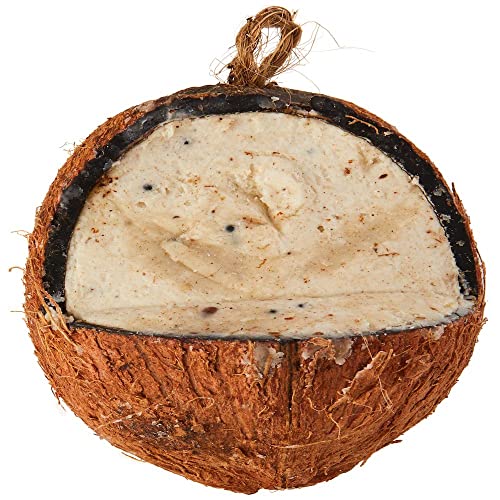 Walter Harrison's High Energy Whole Coconut Suet Wild Bird Nutritivo Colgante Jardín Alimentador Sabor a Gusano de la harina Cover