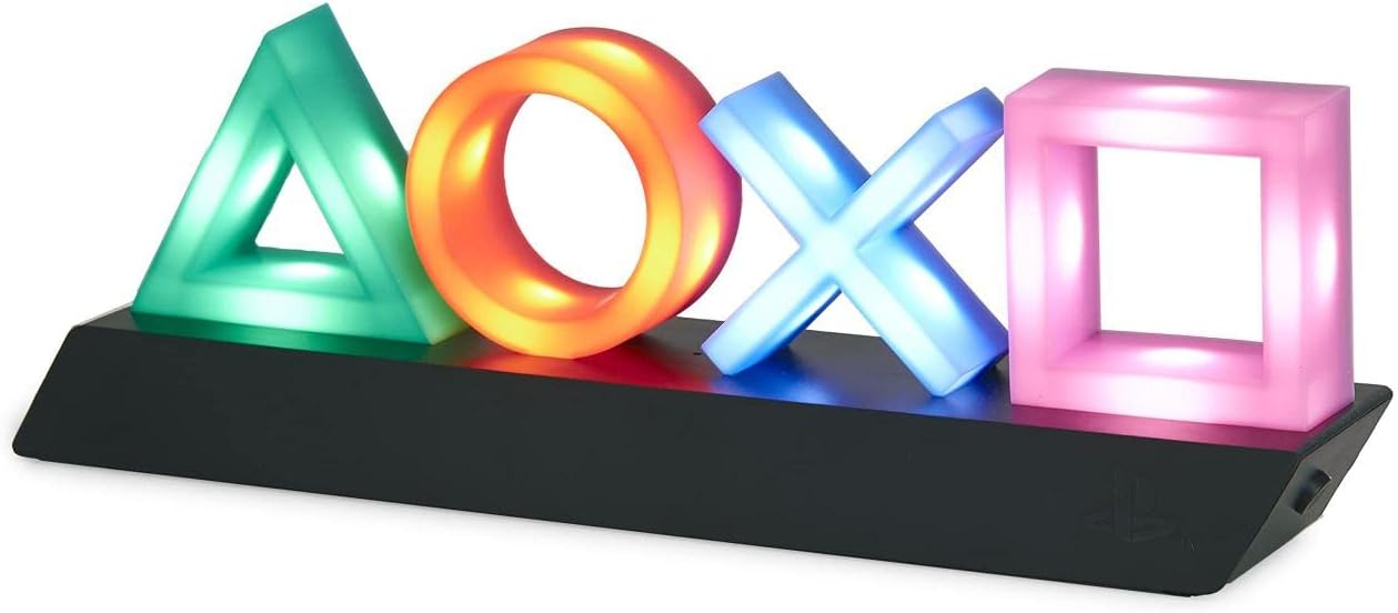 SKEIDO Icons Light - 3 Light Modes Music Reactive for PlayStation for PS5/for PS4 Gaming Room Decor USB/Battery Powered