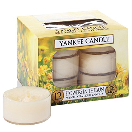 YANKEE CANDLE ヤンキーキャンドル クリアカップティーライトキャンドル12個入り フラワーインザサン