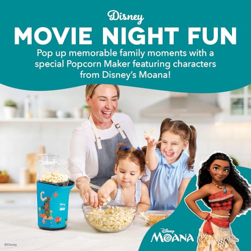 Image of Disney | Dash Moana Fresh Pop Popcorn Maker, 16-Cup Air Popper