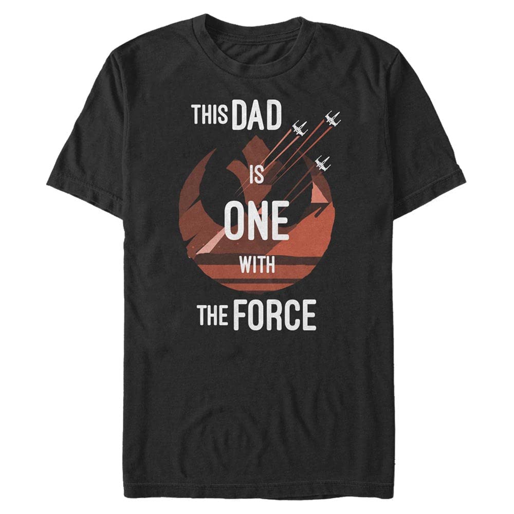 Dad Force One Bisiklet Yaka T-Shirt Tişört Erkek