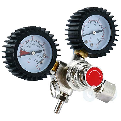 YaeBrew Dual Gauge CO2 Regulator for Draft Beer Homebrew Kegerator CGA320
