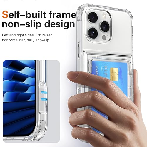 Coque iPhone 16 Pro Max transparente résout la perte de cartes et rayures - 5