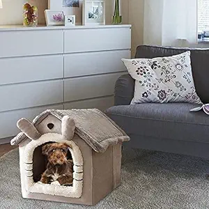 Cloyster Pet Cat Bed Fluffy Soft Warm Calming Bed Sleeping Kennel Nest, Pet Carriers Houses Pet House Bed Cats Carriers Cages Dog House cave