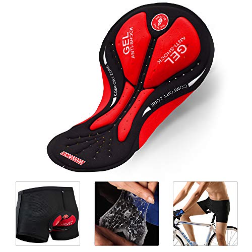 Almofada Calça, Romacci Calções de ciclismo acolchoados com gel para homens e mulheres calças de bic