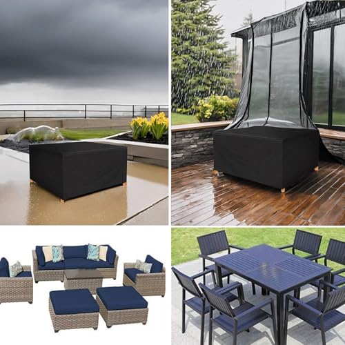 Housse de jardin imperméable 220x80x80 cm pour table rectangulaire extérieure - 5