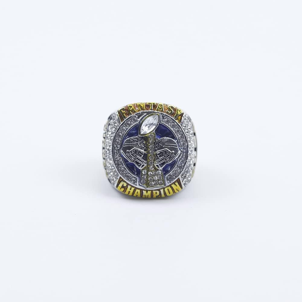 2022 Fantasy Football Championship Ring MVP Trophy Prize for Fans Mens' Souvenir Gift