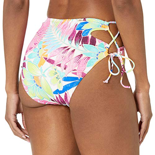 Hobie Womens High Waist Hipster Swimsuit Bikini Bottoms, Multi Bali Hai, Large Us #TOP2
