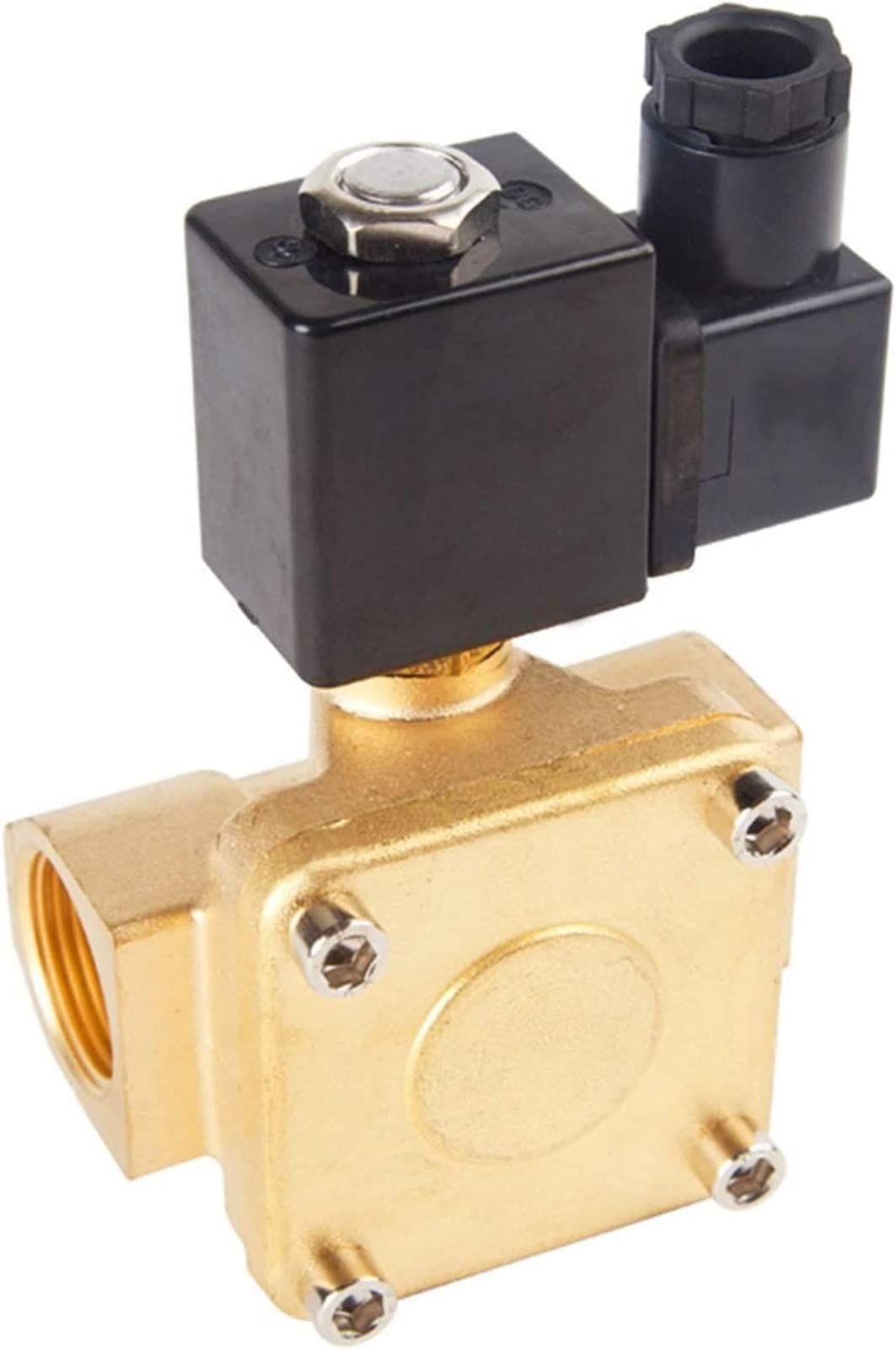 Elektryczny zawór słoneczny 1/4, 3/8, 1/2, 3/4, 1 calowy wysokociśnieniowy normalnie zamknięty pneumatyczny do oleju wodnego 12 V, 24 V, 220 V, 110 V, użytkowy, 5 V, DN50