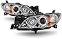 ACANII - For Chrome 2004-2009 Mazda 3 Sedan Headlights [Halogen Models] Projector Headlamps Driver & Passenger Side