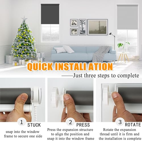 オーダーメイド 調光 ロールスクリーン 45 x 120 cm チェーン式ロールスクリーン 小窓 スリット窓 ロールスクリーン チェーン式 1級遮光 断熱 遮熱 防音 防寒 UVカット表裏同色 オーダーメイド リビング 寝室 チェーン式ロールスクリーン専用, イエロー [5]