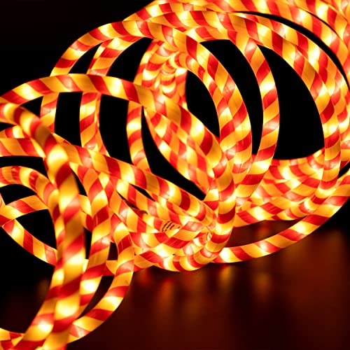 Joiedomi 40Ft 360 Led Candy Cane Rope Lights, Waterproof Outdoor Led Christmas Lights For Garden Yard Party Xmas Christmas Holiday Decorations #TOP7