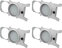 Vista 1 de POWERTEC 70135-P4, compuerta de aluminio de 10 cm para colector de polvo, accesorios de recolección de polvo, paquete de 4