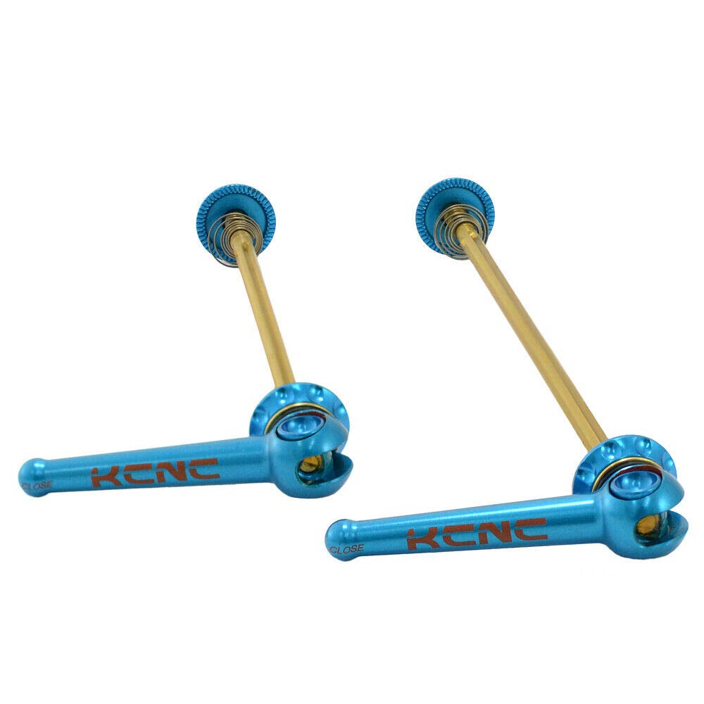 KCNC Grooving QR MTB Titanium Axle Hub Skewer， Green， K