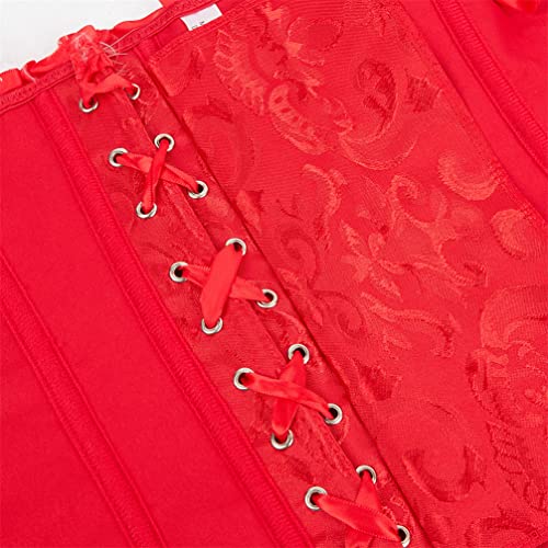 Espartilho de Natal lingerie de Papai Noel para mulheres, bustiê, fantasia de Papai Noel plus size,