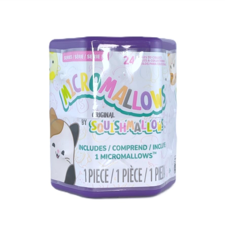 Squishmallows Micromallows™ Serie 5, Plüschtier Überraschung, 6 cm, 24 Sammelfiguren