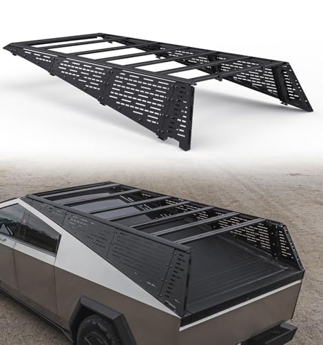 TERRATRECK Cargo Racks for Roof Accessories Compatible with Tesla Cybertruck 2023-2026, Ultra - Durable, Heavy-Duty Aluminum, Custom-Fit Roof Rack, and Bed Rack Kit, Ideal for Off-Road Adventures