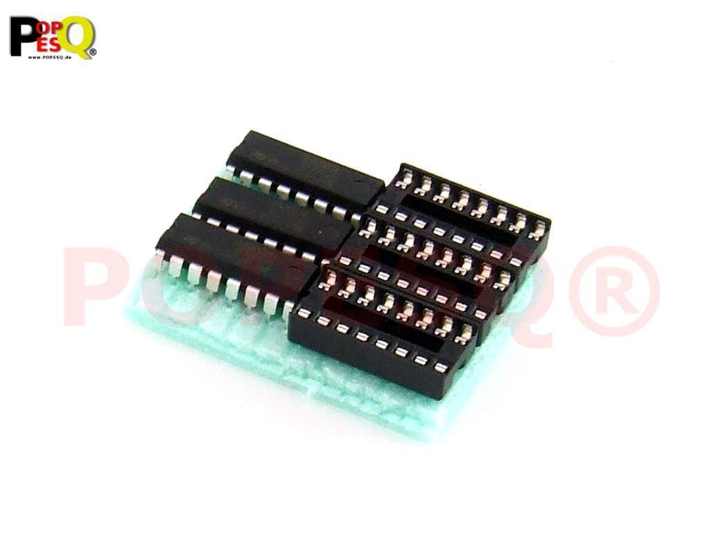 POPESQ® 3 pz. x ULN2003 Array di transistor NPN Darlington con Zoccolo #A24