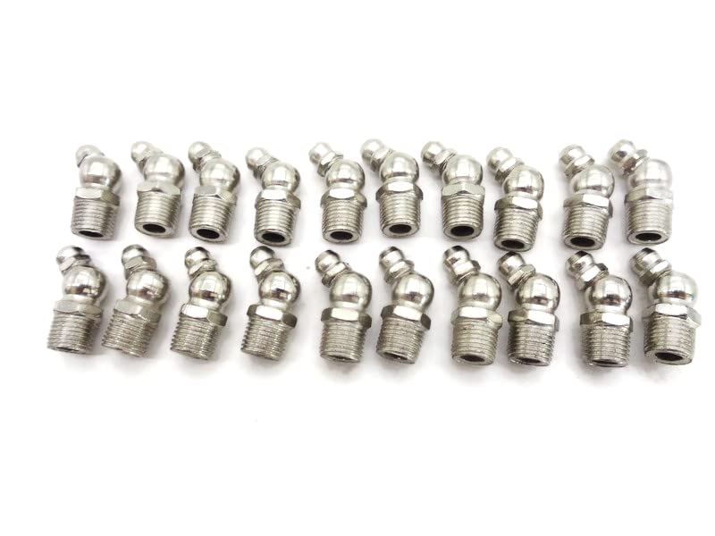 Grease Nipple 45' Angled, Set of 20 PCS. (Part NO. 1450/1001) by Aries