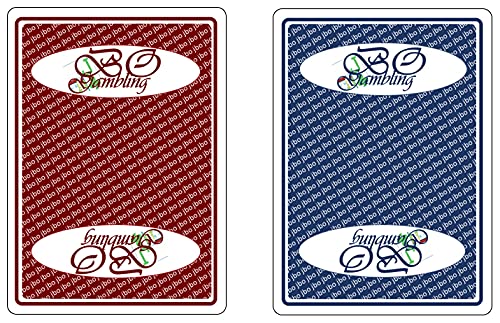 Poker Karten - 100% Plastik - 4 Colour Deck (rot) - JBO Gambling Premium – Bild 3