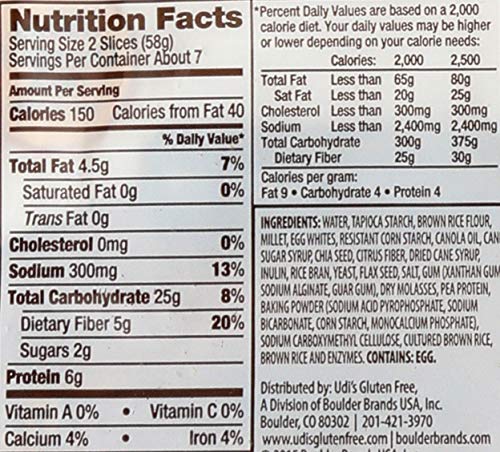 Udi's Gluten-Free Millet-Chia Bread, 14.3 OZ [8 per Case] - Thumbnail 3