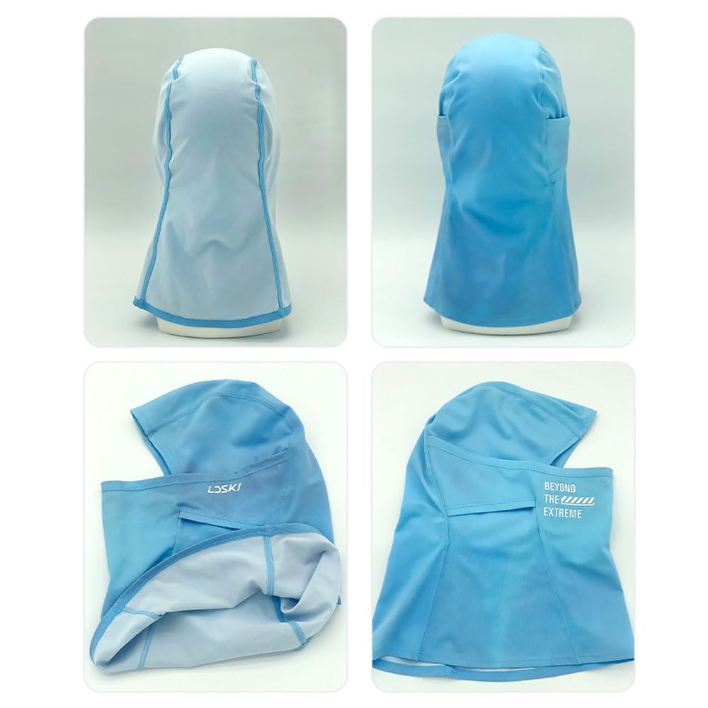 Ski Maske Temperatur Nano Gewebe Blaue Ski Maske