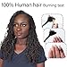 12Inch Loc Extensions Human Hair 0.2cm Thickness 30 Strands100% Human Hair Dreadlock Extensions for Women Men Kids Full Handmade Permanent Micro Curly Locs Extensions Can Be Dyed Twisted and Bleached
