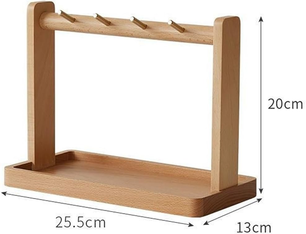 Walnut Key Storage Rack Storage Tray Jewelry Storage Rack Handmade Solid Wood Handicraft Decoration image 4