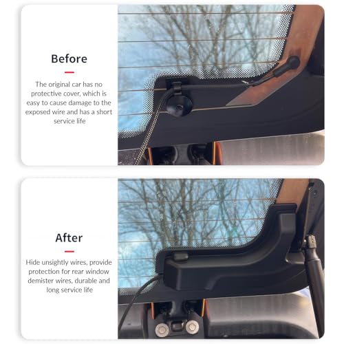 Image of Rear Defogger Protective Cable Cover (Left&Right) for Wrangler JL & 4xe 2018-2024 Car Interior Accessories