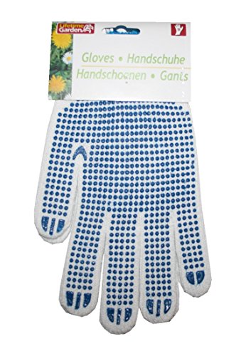 Preisvergleich Produktbild Gartenhandschuhe mit Noppen Handschuhe Gr.9 blau (0204)