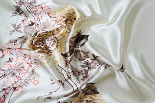 Image of Women's 35 inch Satin Square Silk Like Hair Scarves and Wraps Headscarf for Sleeping | Silk Feel Neckerchief, Hair Scarf, Fashion Bandana, Headscarf, Headband, Hair Wrap Sleeping, Daily Fashion Styling