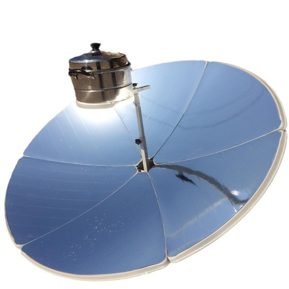 ShaiVrissian Portable Solar Cooker,Parabolic Solar Cooker,Concentrating Heat Tool,700-1000°c Focal Temperature,Durable Design,For Outdoor Cooking,Camping,Hiking,BBQ,Picnic
