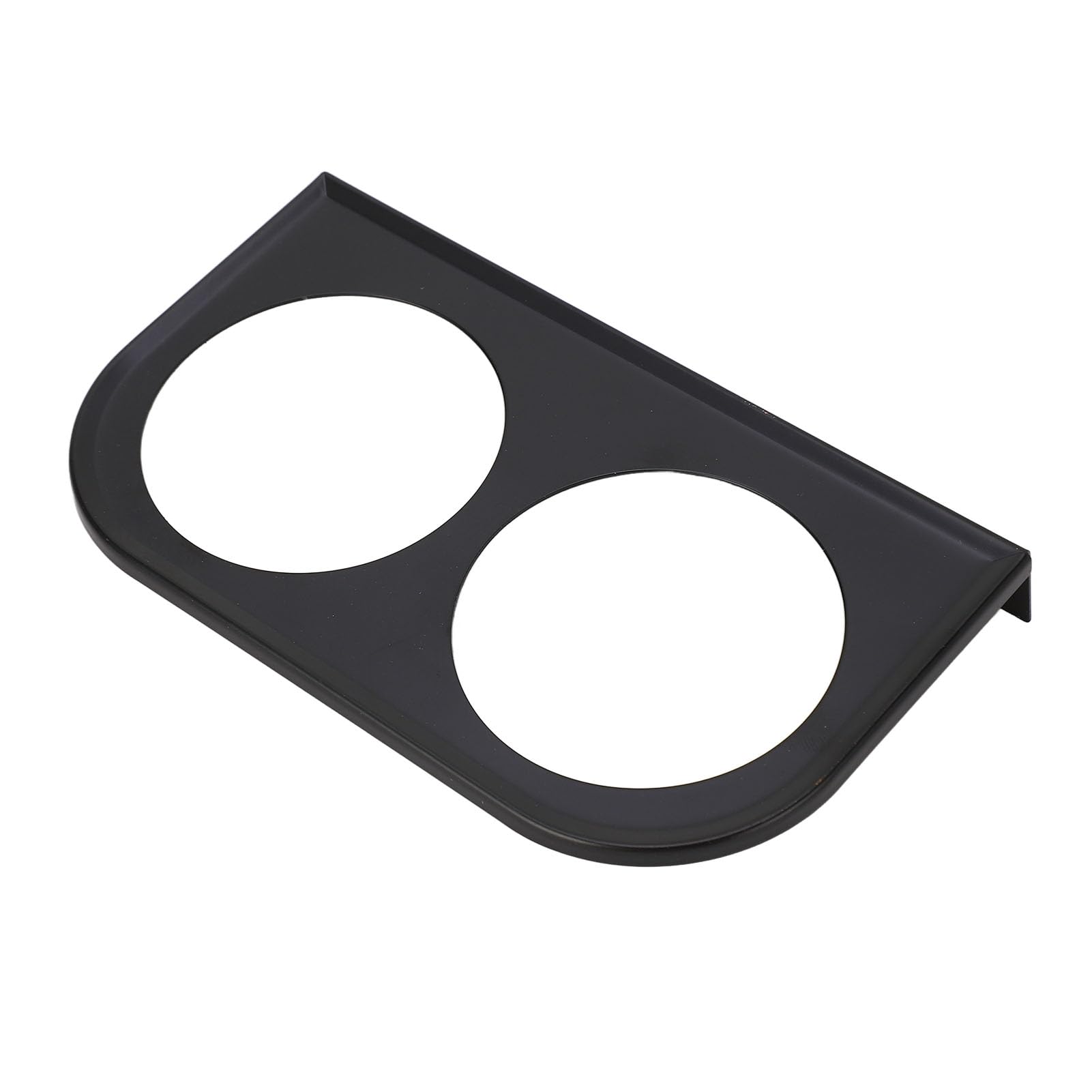 Pannello Strumenti a 2 Fori Supporto per Contachilometri per Auto Universale in Metallo Fisso Permanente 2 Pollici per Veicoli (BLACK)